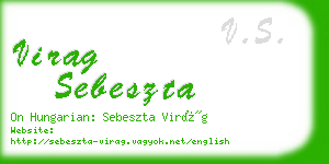 virag sebeszta business card